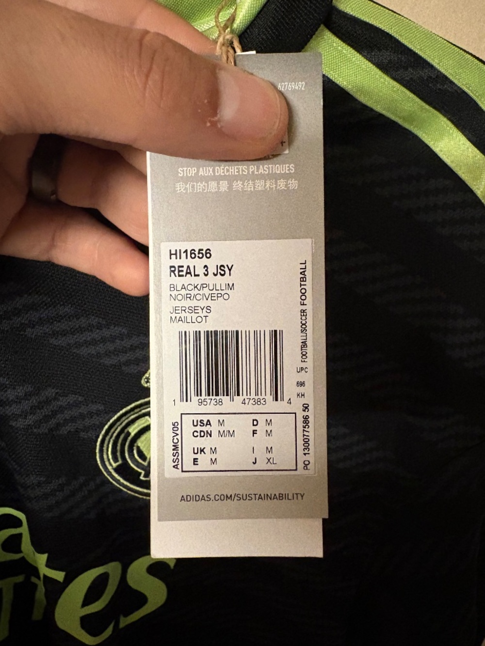 Real Madrid 2022/23 Adidas Third Shirt โ Medium โ NWT - Picture 6 of 8